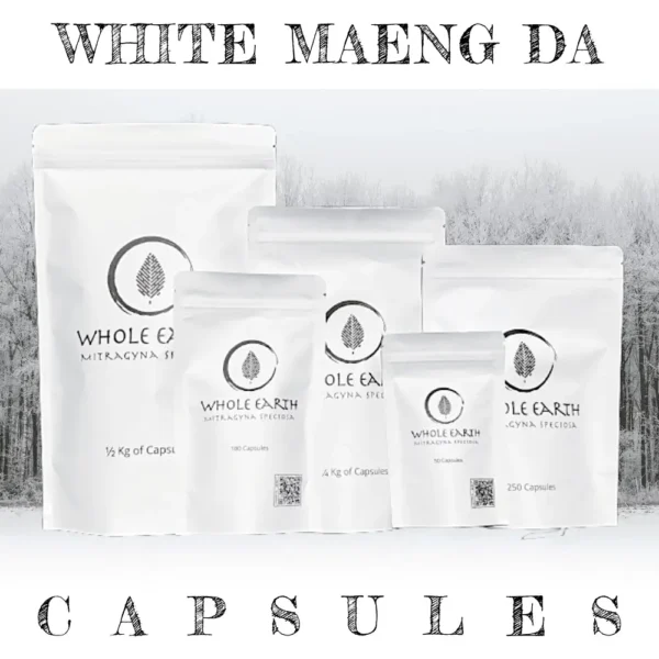 White Maeng Da Whole Earth Kratom Capsules