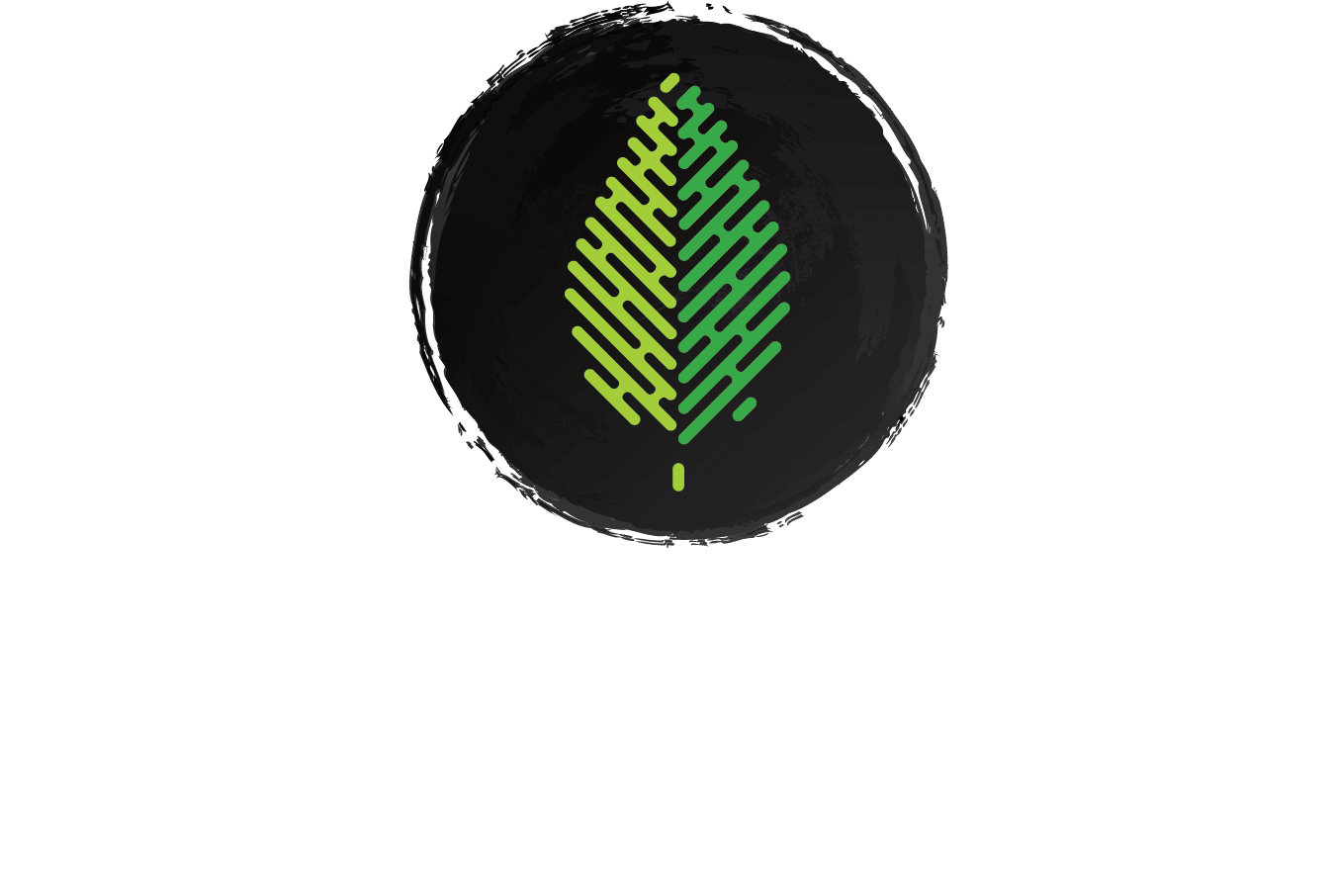 Whole Earth White Logo w:Green Leaf