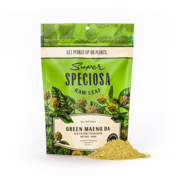 Super Speciosa Green Maeng Da Kratom Powder at Whole Earth Gifts