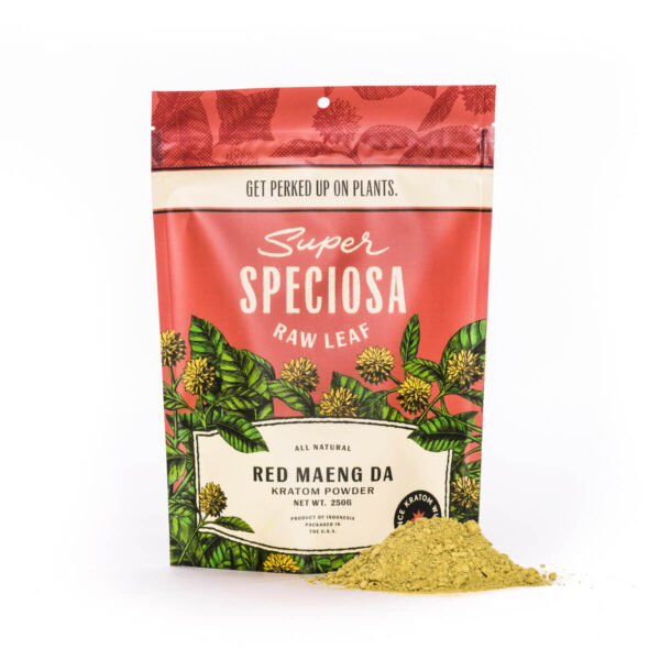 Super Speciosa Red Maeng Da Kratom Powder at Whole Earth Gifts