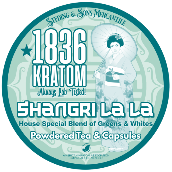 1836 Kratom Shangri La La Capsules at Whole Earth Gifts