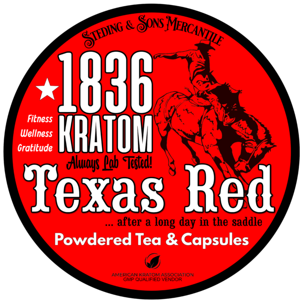 1836 Kratom Texas Red Capsules at Whole Earth Gifts