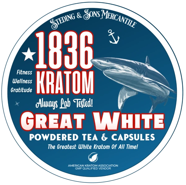 1836 Kratom Great White Capsules at Whole Earth Gifts